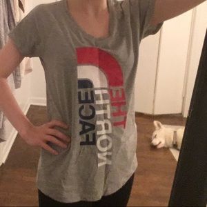 3 for 10 ☀️ north face red white and blue tee